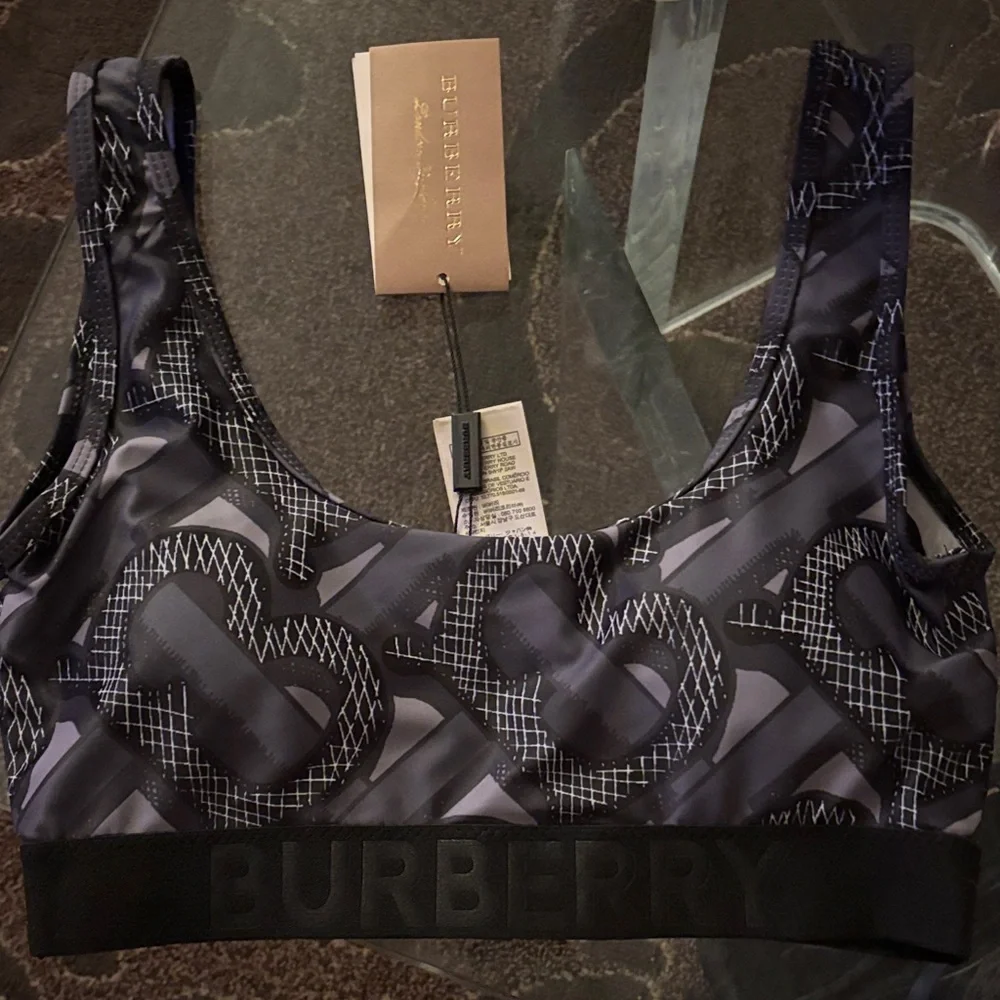 Burberry Monogram Black Sports Bra - Picture 2 of 9